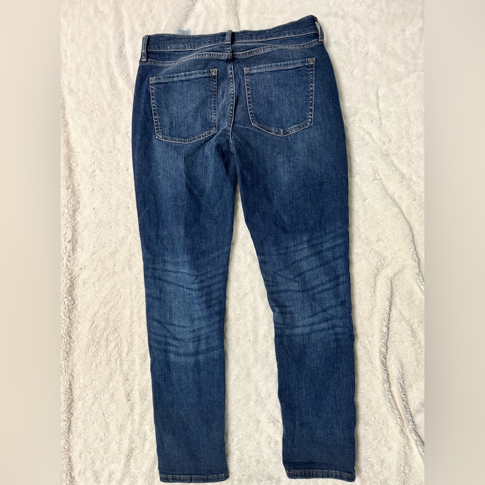 BANANA REPUBLIC GIRLFRIEND MID-RISE Dark Wash Jeans - Picture 3 of 10